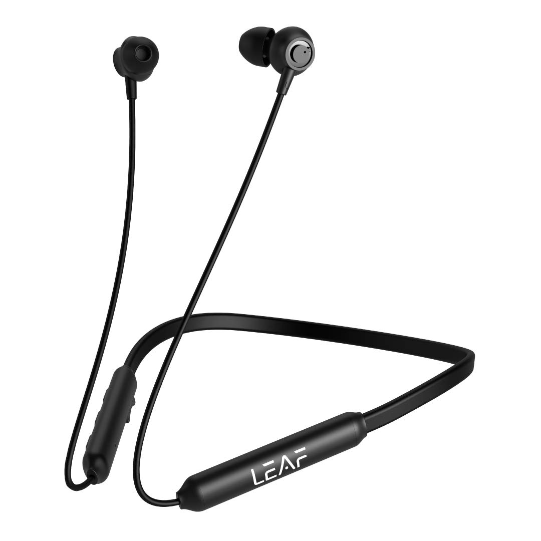 Leaf Air Wireless Neckband Bluetooth Earphones Black AM Digital