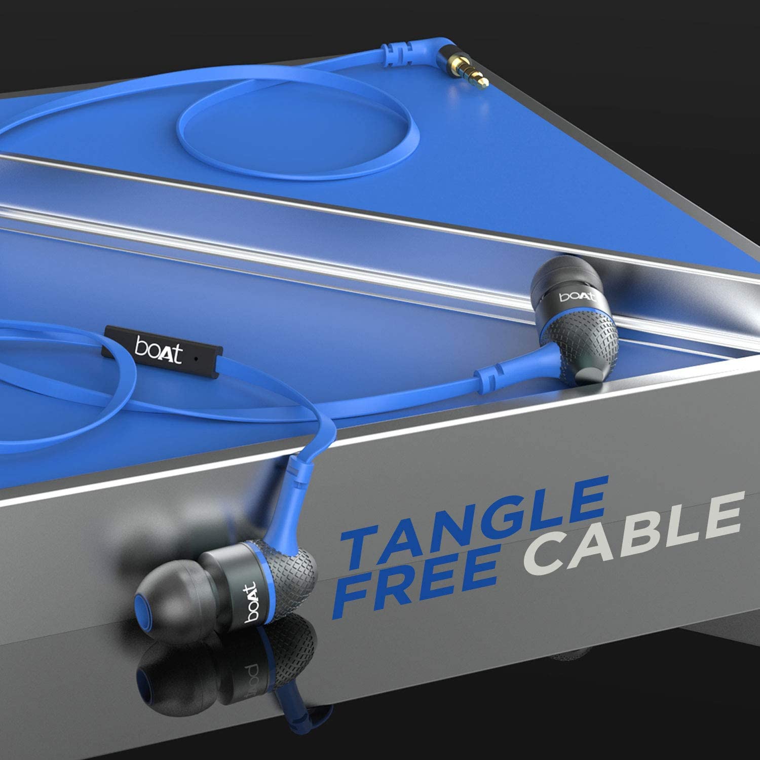 boAt Bassheads 225 in Ear Wired Earphones Blue AM Digital