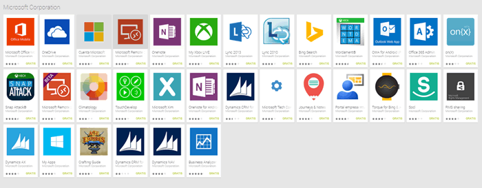 What is Office 365 called in the Google play store?