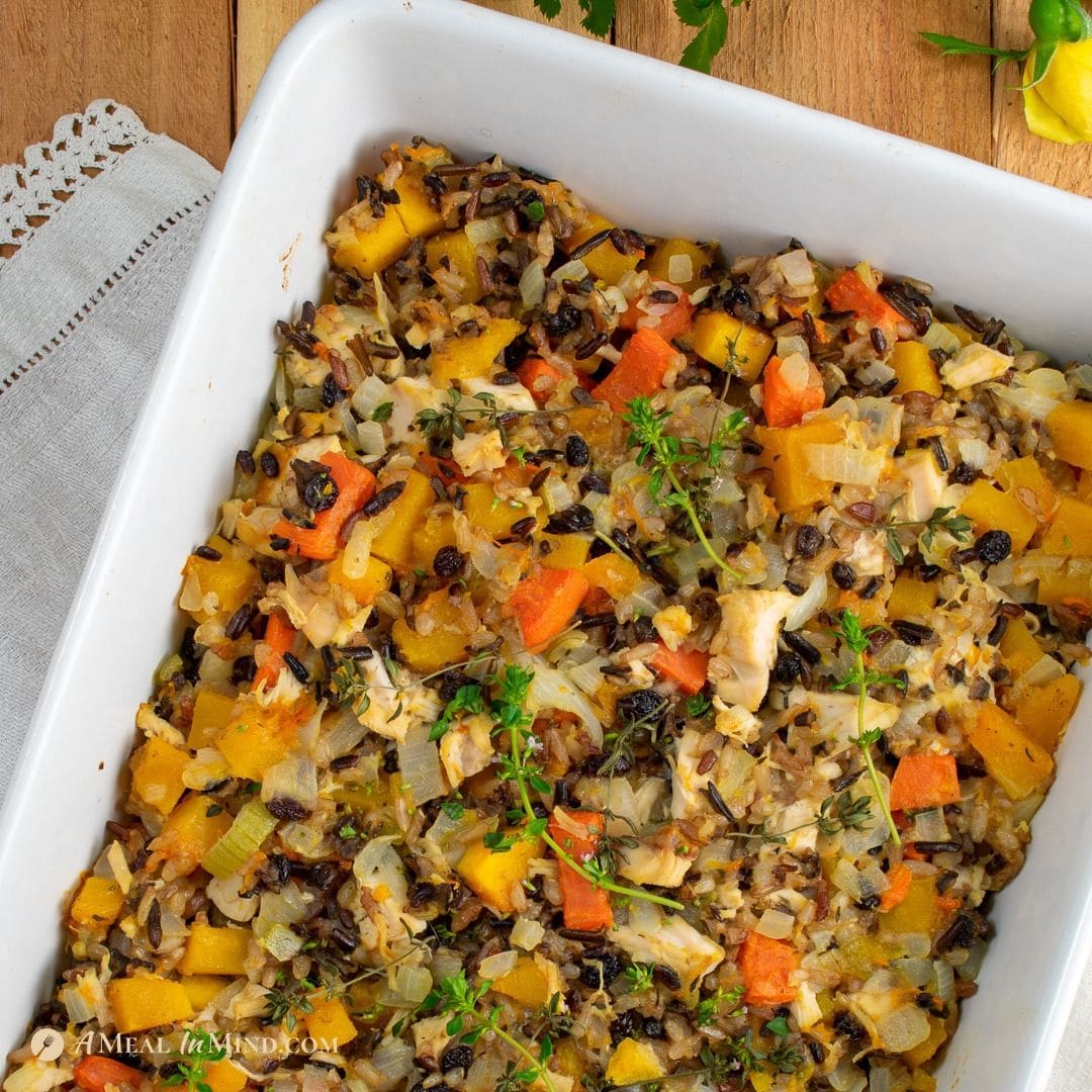 Butternut Squash Chicken Rice Bake A Meal In Mind