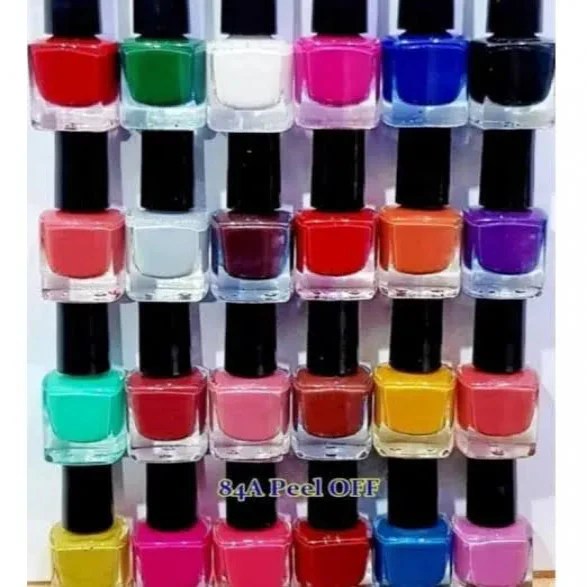 24 Color Peel Off Nail Polish Ameena.pk™️