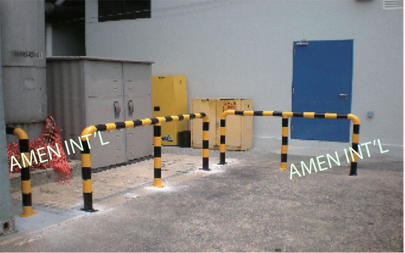 Customized Fixed Steel Barricades Singapore Amen International Pte Ltd