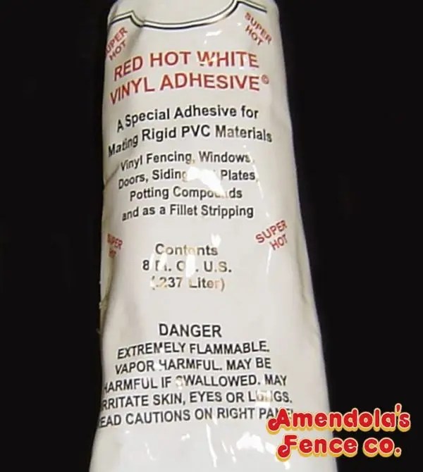 Vinyl Fence Adhesive Amendola's Fence Co.