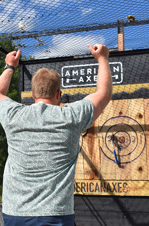 Mobile Axe Throwing Trailer Rental in Atlanta American Axes