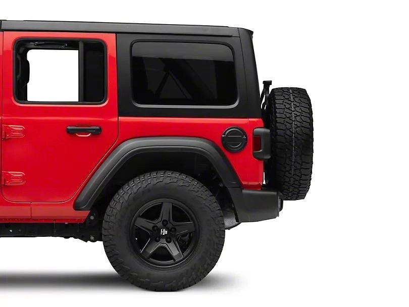 RedRock 4×4 Fuel Filler Door Cover; Matte Black (1821 Jeep Wrangler JL