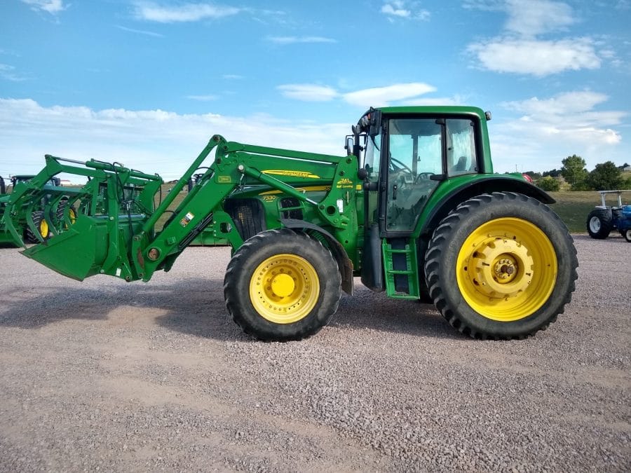 ’08 JD 7330 MFWD w/JD 741 SL Loader. American Ag Video Auction