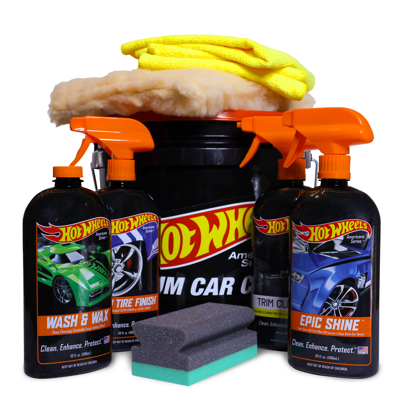 Summer Shine Bucket Hot Wheels Car Care Products
