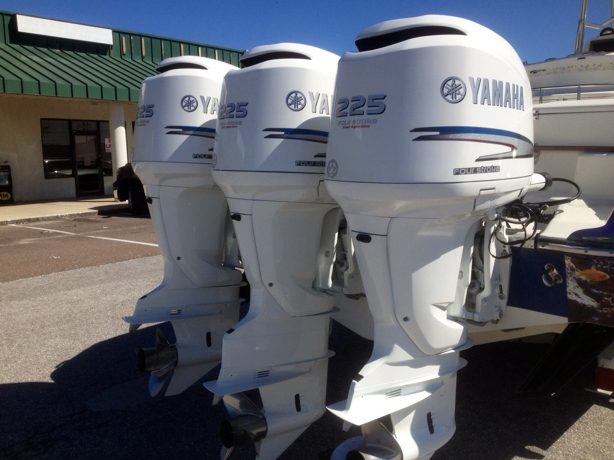 Yamaha Outboards Custom Painted With Awlcraft 2000 | Brands Marine Services Custom Boat Paint Shop ..............727-457-8146