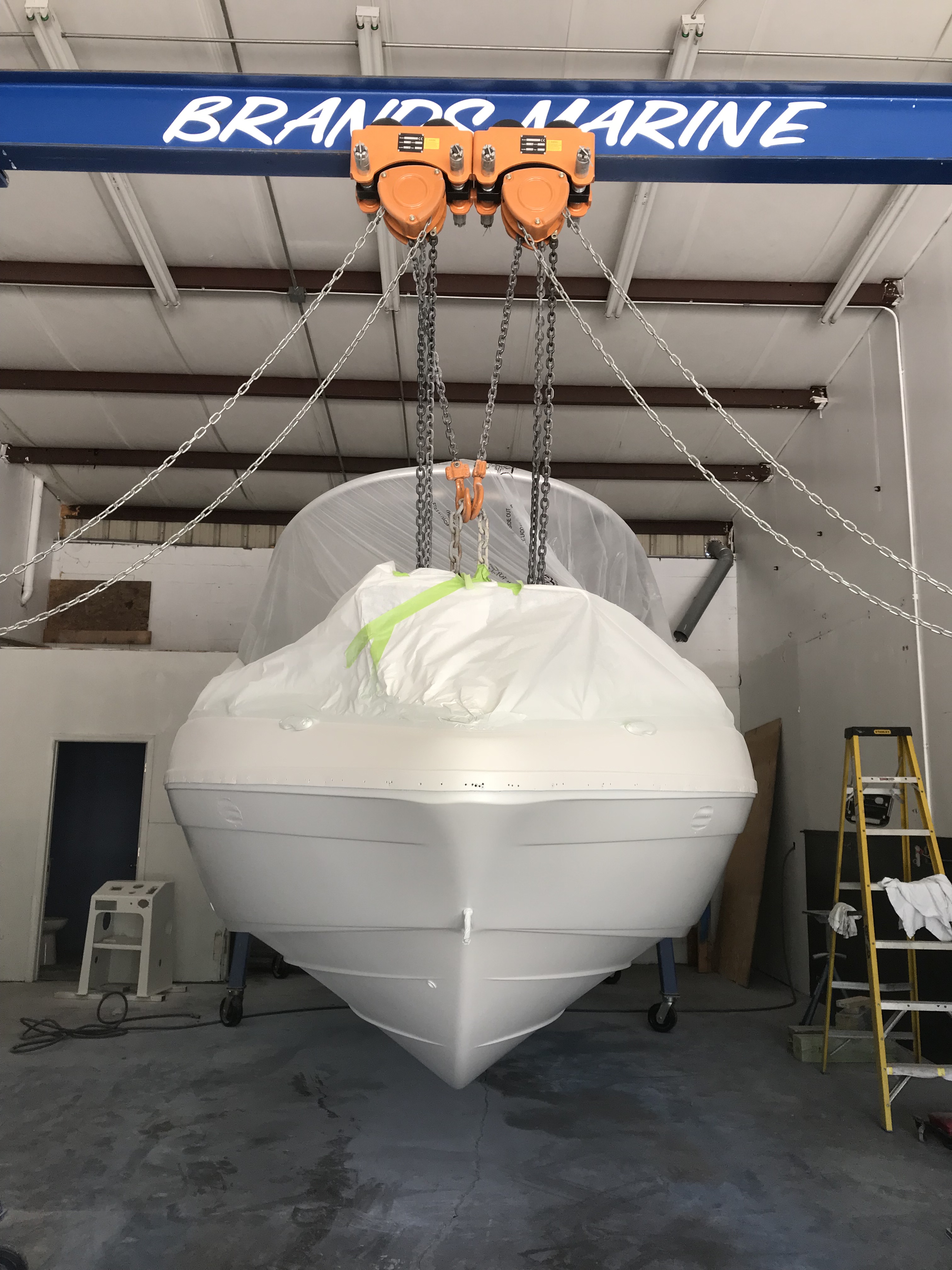 boat painting Brands Marine Services Custom Boat Paint Shop