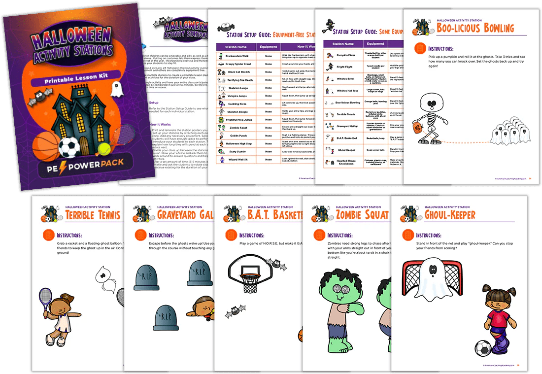 Halloween Activity Stations American Coaching Academy