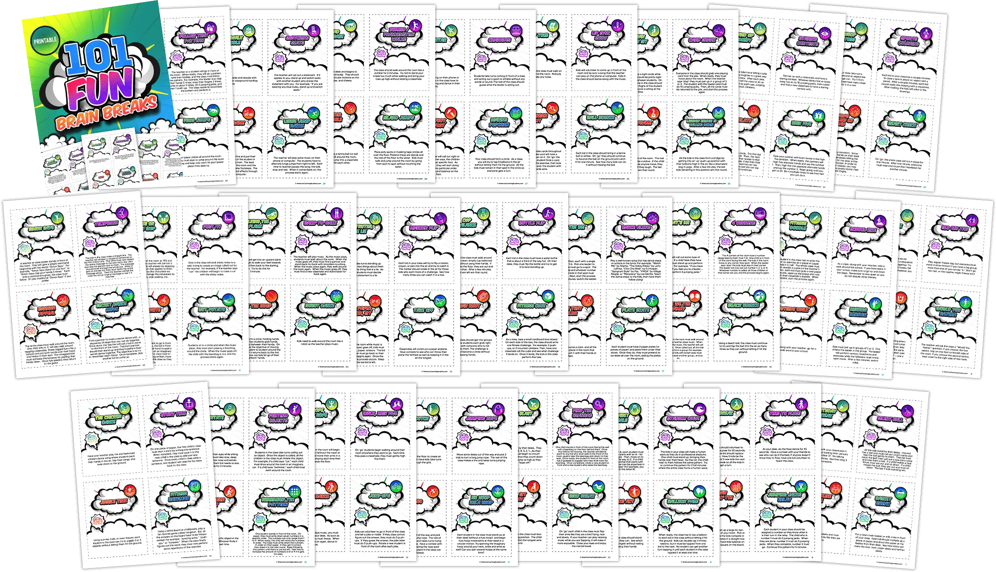 101 Fun Brain Breaks for Kids American Coaching Academy