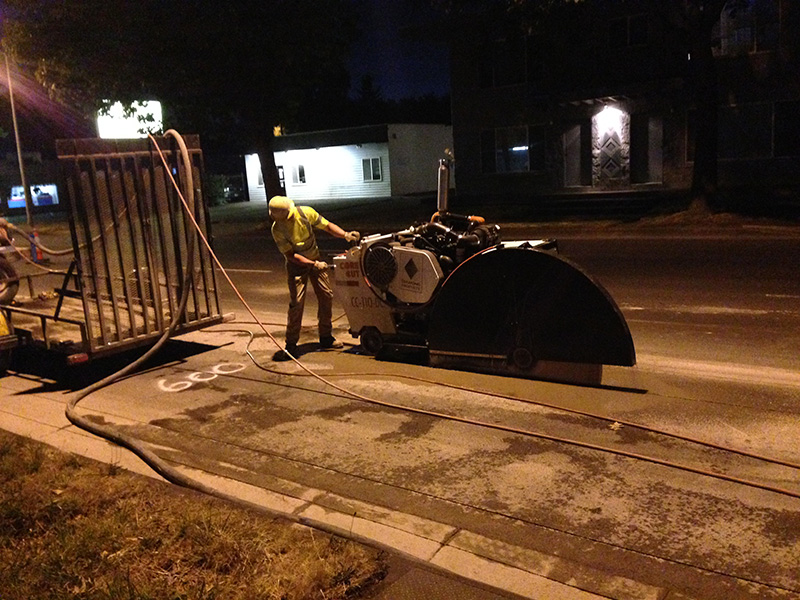 Concrete Flat Sawing & Curb Cutting Services Company Portland Oregon American Concrete Company