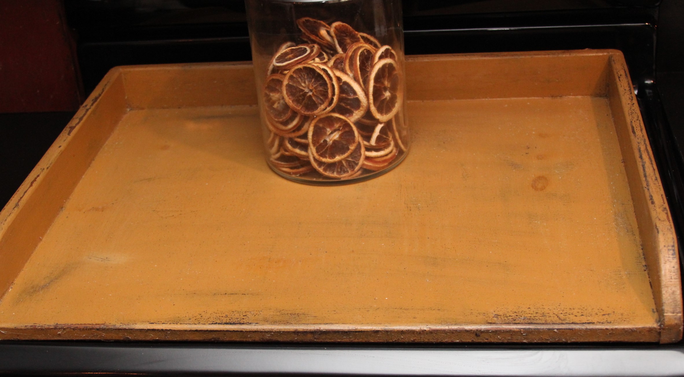 Mustard over black stove top cover The American Heritage Shop,LLC