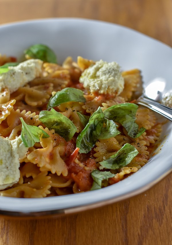 Pasta with Fresh Tomatoes and Ricotta American Home Cook