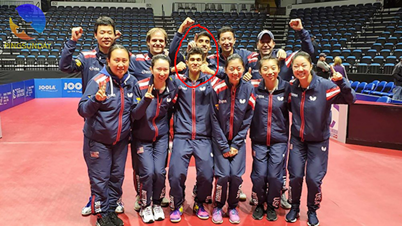 U.S. Table Tennis Team With Star Paddlers Kanak Jha and Nikhil Kumar