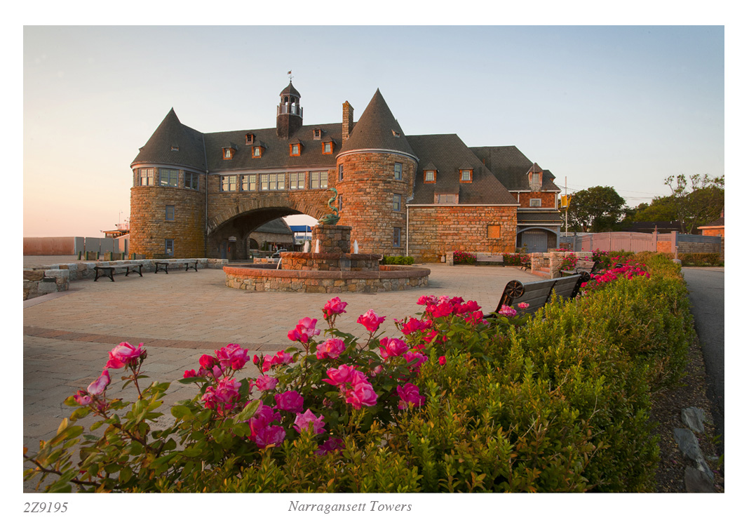 Limited Edition Artwork Narragansett Towers American Picture Frame