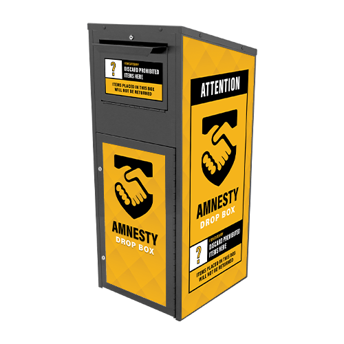 Large Amnesty Disposal Box (38 Gallon) Powder Coated (750) American
