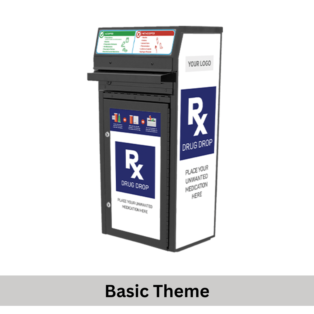 Small Medication Disposal Drop Box 6 Gallons