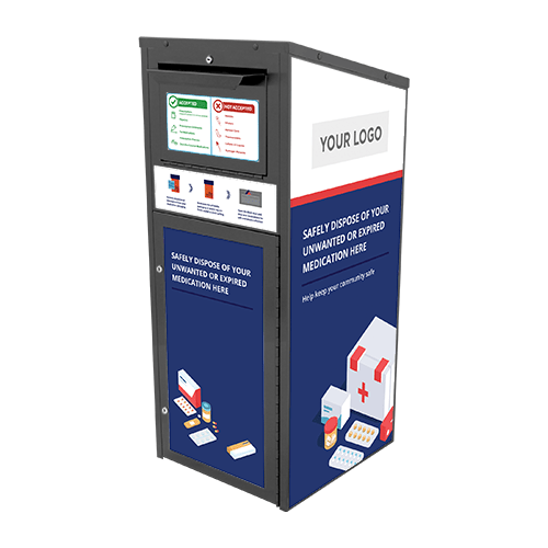Large Medication Disposal Drop Box (28 Gallon) Powder Coated