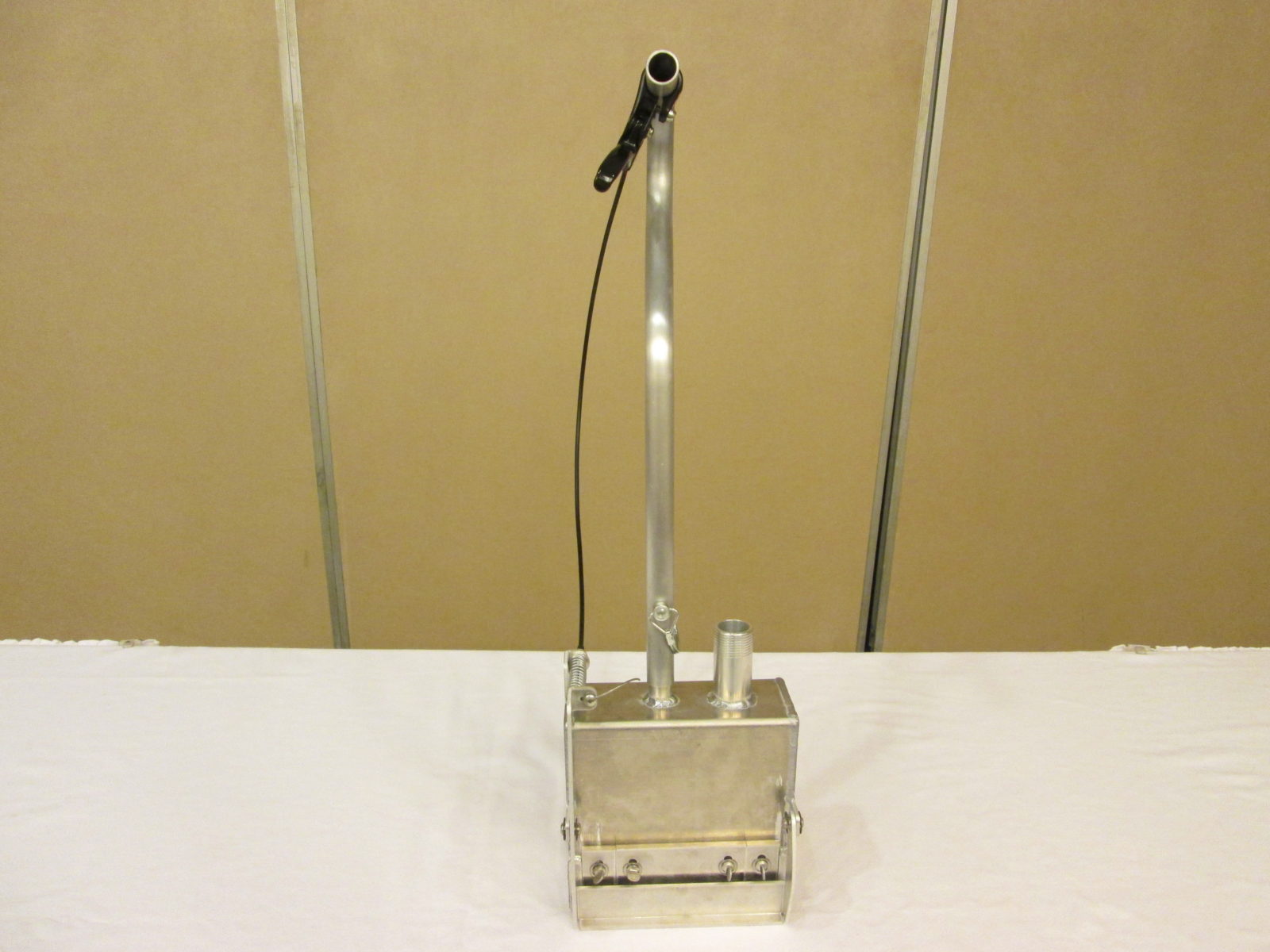 Hand Held Glass Bead Dispenser for a parking lot line striping machine