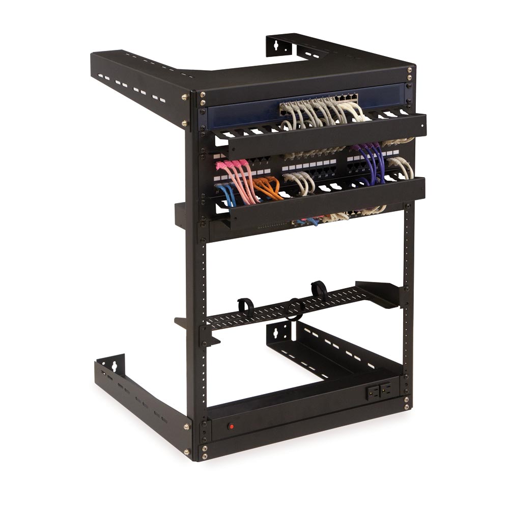 8U 18" Deep Open Frame Wall Rack American Tech Supply