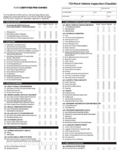 40+ Free Printable Auto Detail Checklist Templates - PDF, MS Word