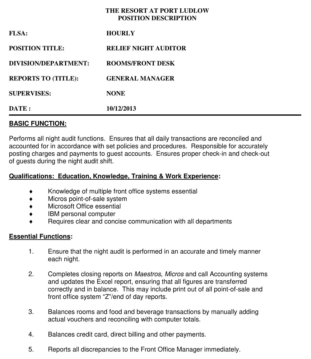 18+ Free Fillable Night Audit Checklist Templates Printable PDF