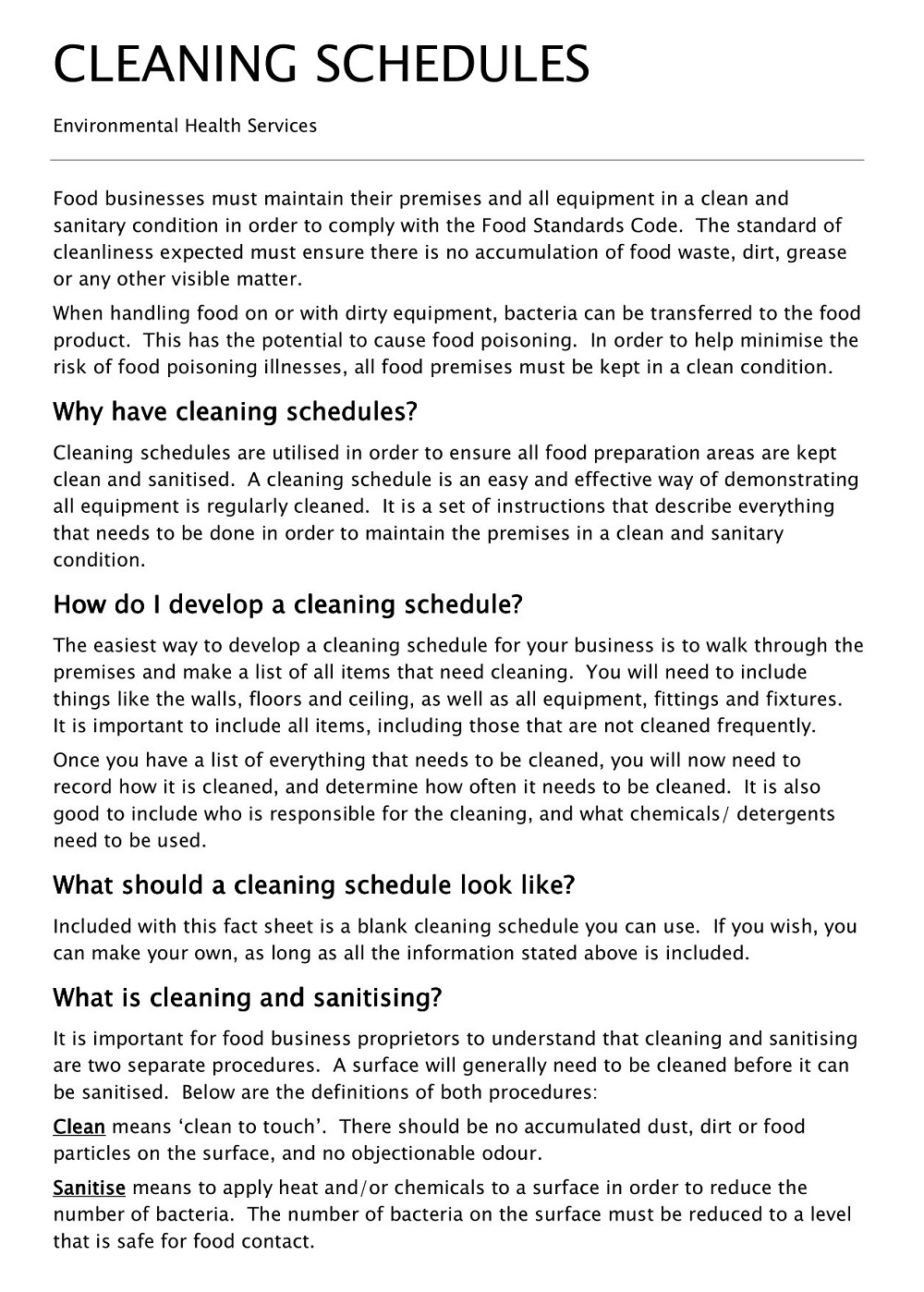 32+ Free Kitchen Cleaning Checklist Templates [Restaurant, Commercial