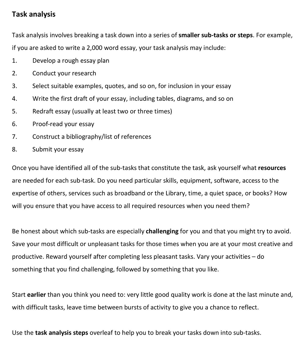 18+ Free Task Analysis Examples & Templates Sample PDF » American