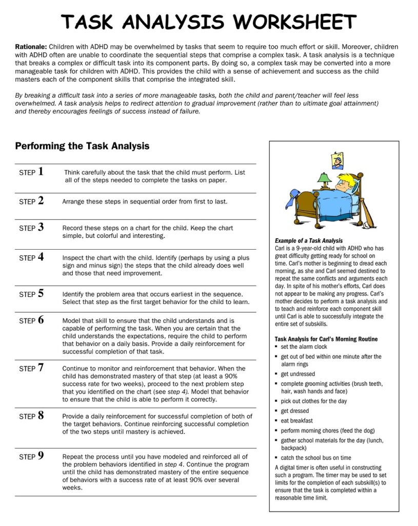 18+ Free Task Analysis Examples & Templates Sample PDF » American