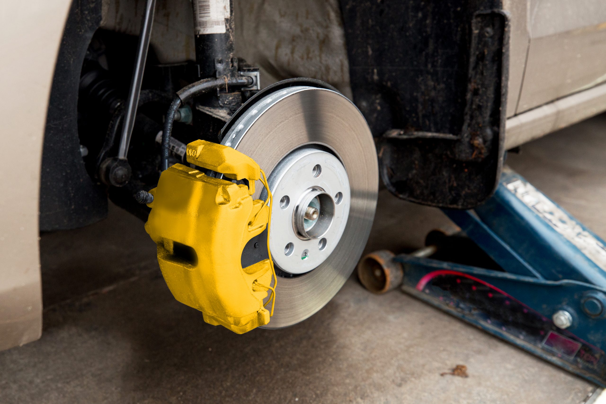 Automotive Brake Caliper High Heat Spray Paint Kit YELLOW American