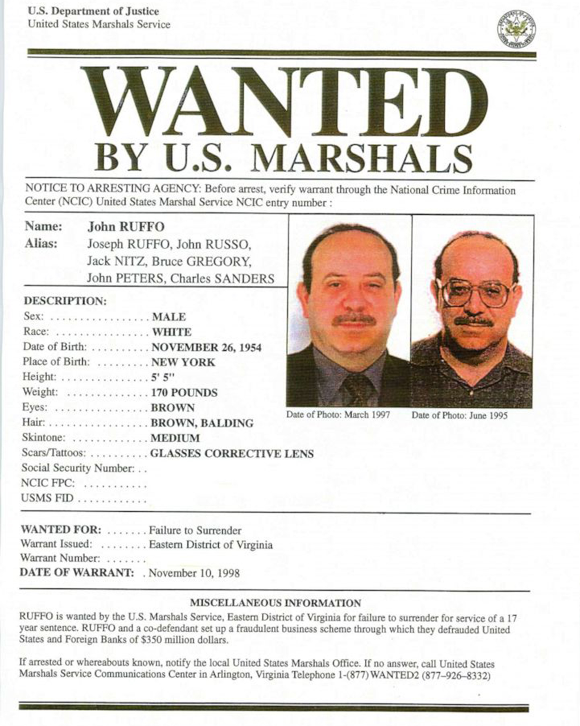 US Marshals seek help in identifying Dodgers fan who resembles 23year