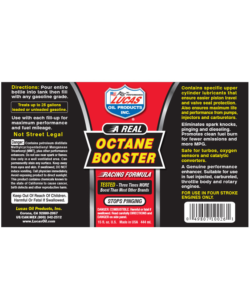 Octane Booster Additivo Lucas Oil American Wild Wheels