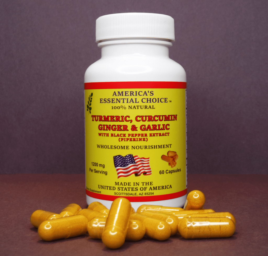 Best 4in1 Turmeric, Curcumin, Ginger, Garlic Supplement Made In USA