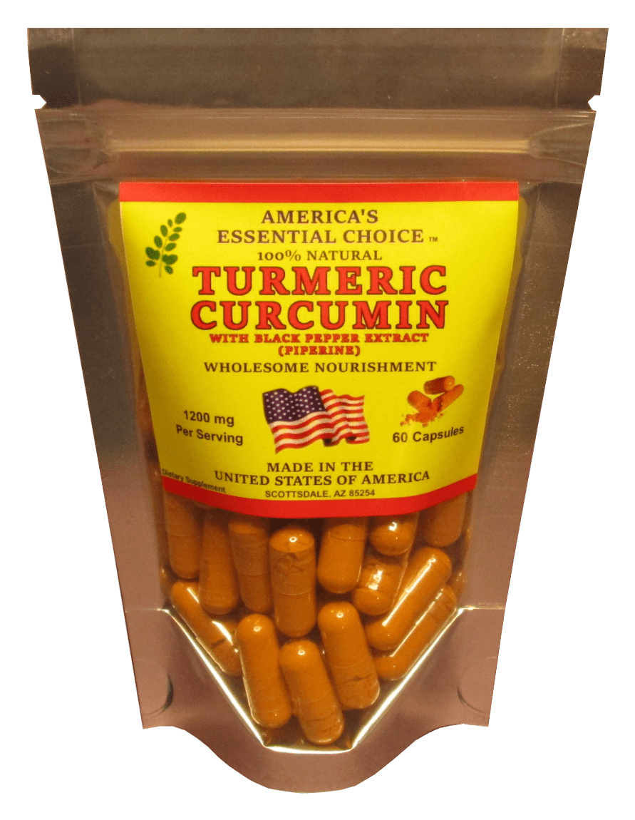Turmeric, Curcumin, Black Pepper Extract Supplement Capsules USA