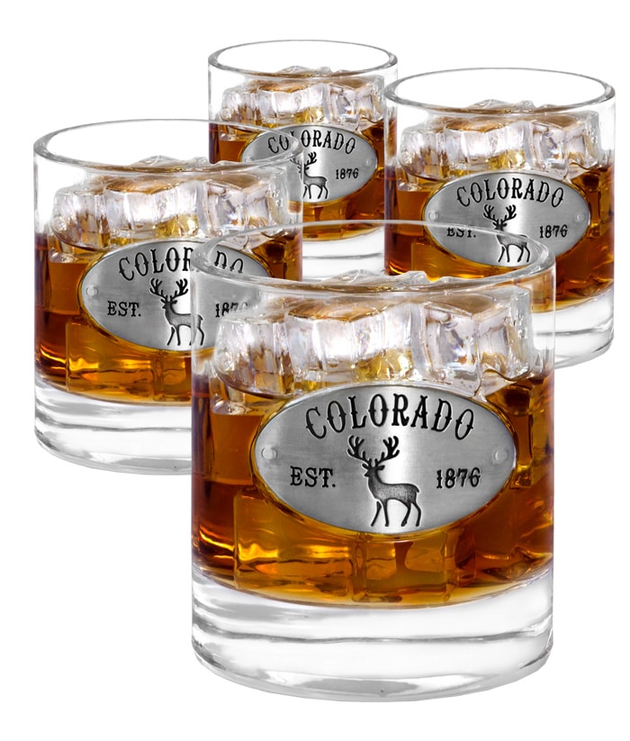 Colorado Whiskey Glasses 4 SET Americaware