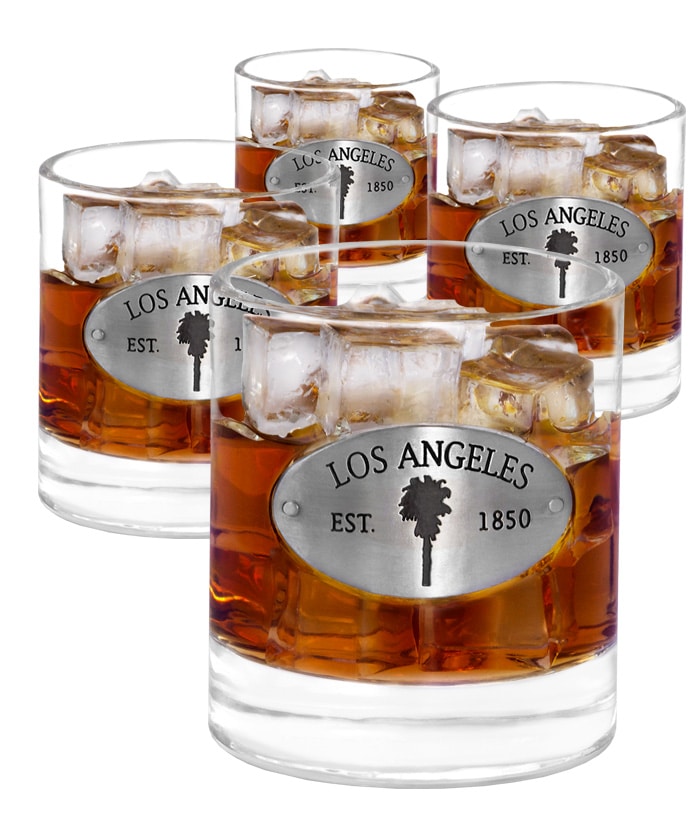 Los Angeles Whiskey Glasses 4 SET Americaware