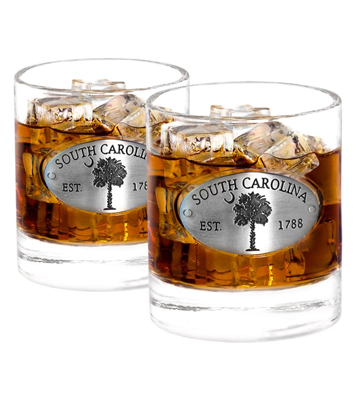 South Carolina Whiskey Glasses 2 SET Americaware