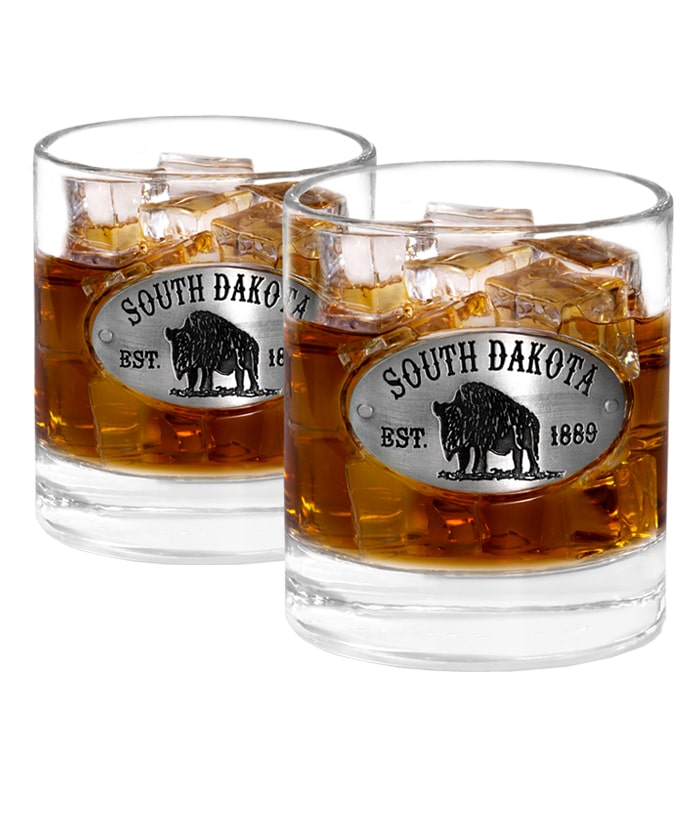 South Dakota Whiskey Glasses 2 SET Americaware