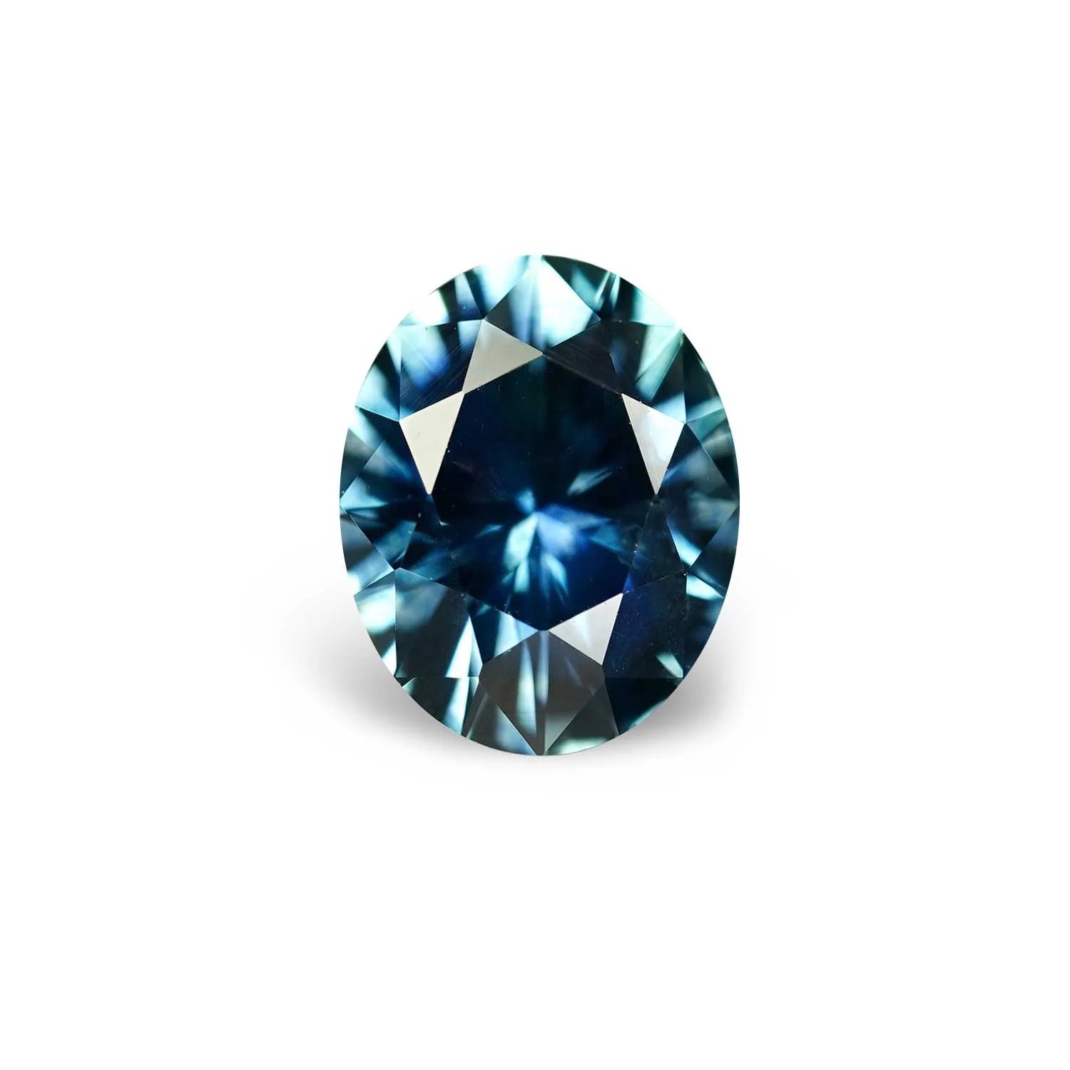 Teal Montana Sapphire Oval 1.08 Carats Americut Gems