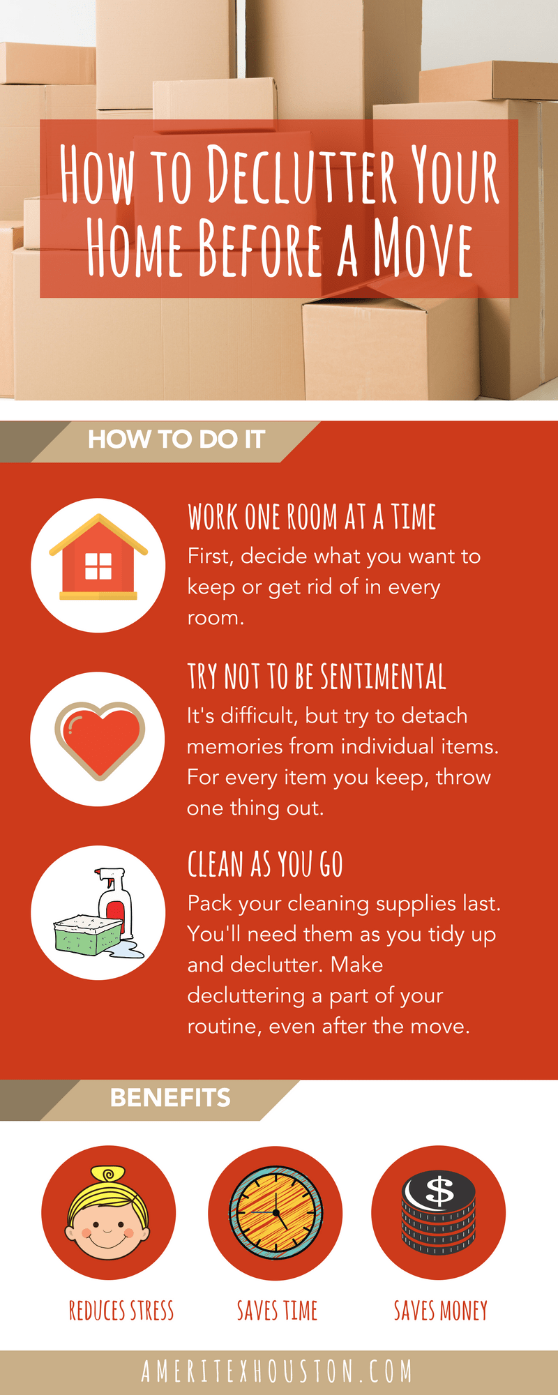 Declutter Before a Move [INFOGRAPHIC] Ameritex Movers