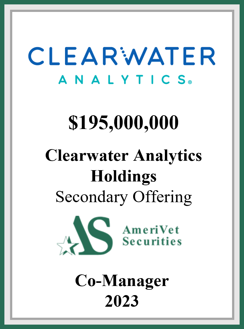 Clearwater Analytics Holdings AmeriVet Securities