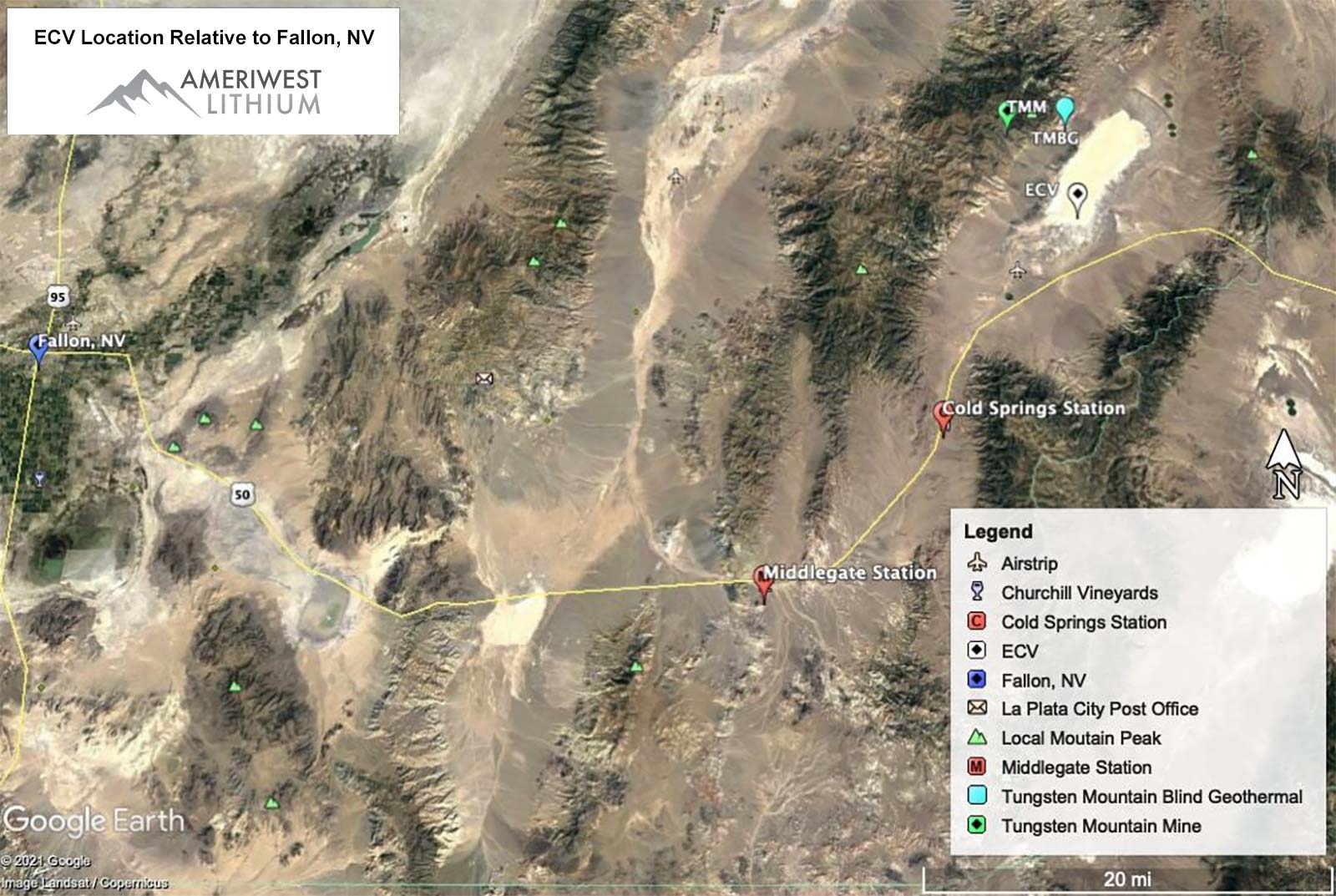 Edwards Creek Valley, NV Ameriwest Lithium