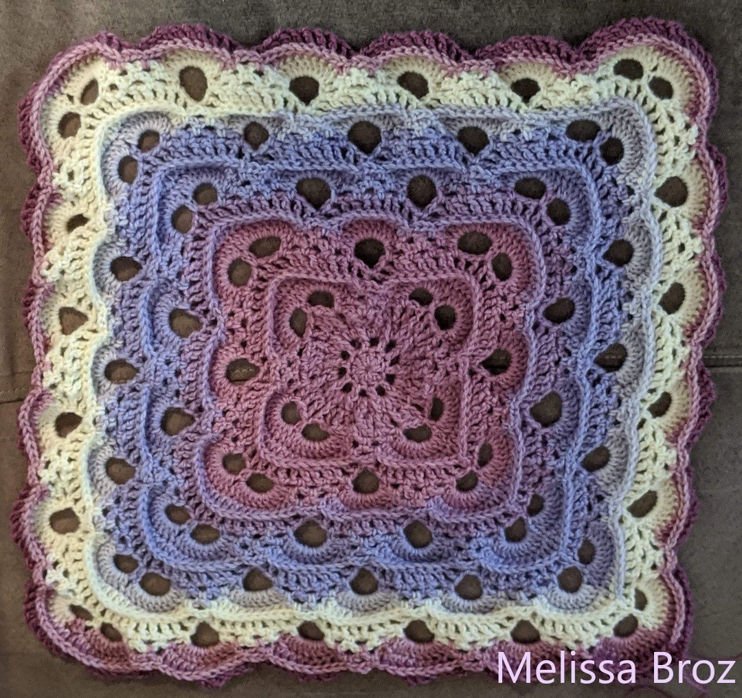 Textured Virus Blanket by Melissa Broz