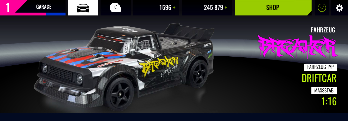 Drift Sports Car Breaker Pro 116 2,4GHz RTR