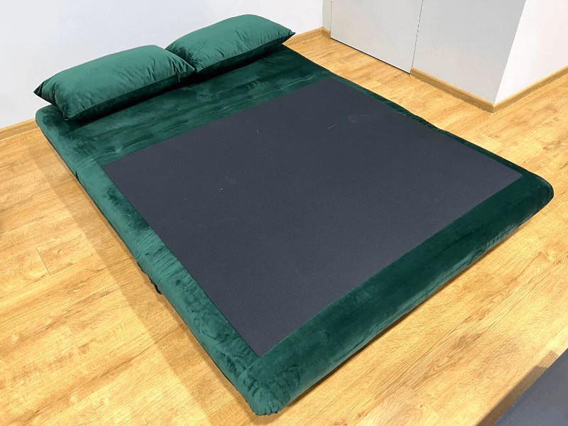 Sofa rozkładana Zenia Velvet zielony Meble i dodatki