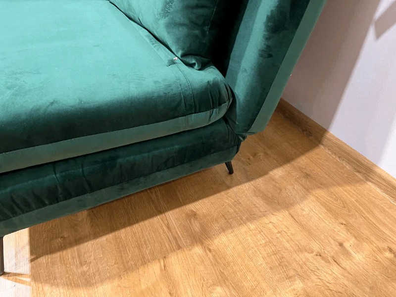 Sofa rozkładana Zenia Velvet zielony Meble i dodatki