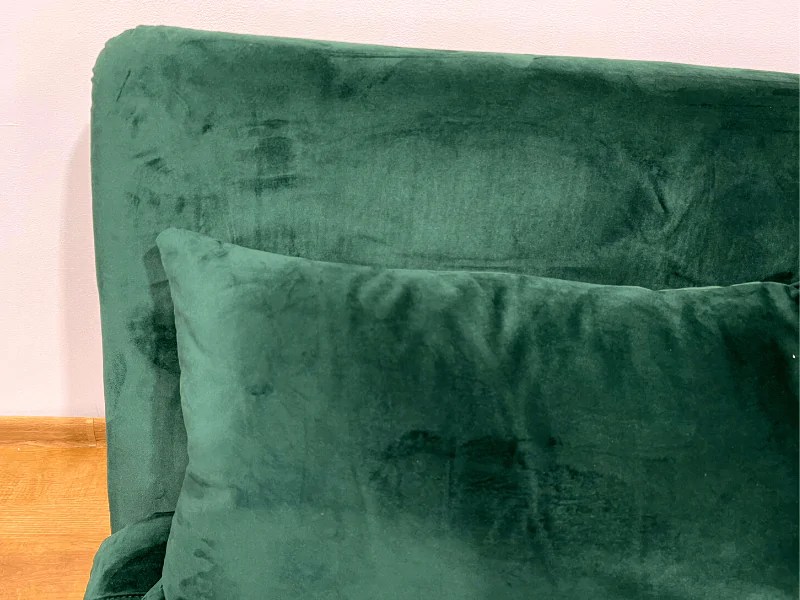 Sofa rozkładana Zenia Velvet zielony Meble i dodatki