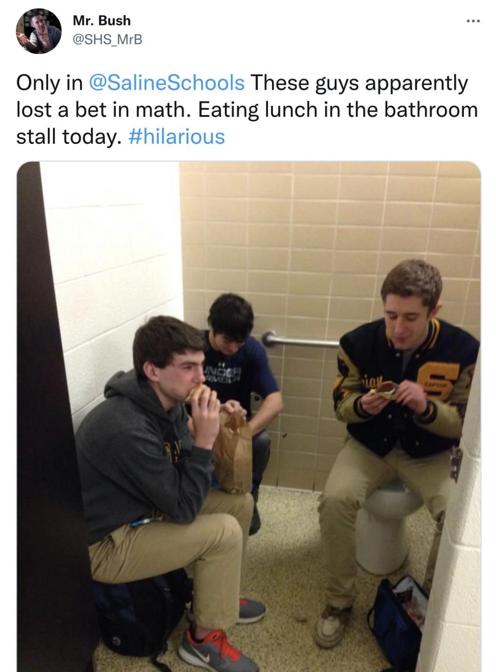 Reasons YOU Should Eat lunch in the Bathroom THE TALON