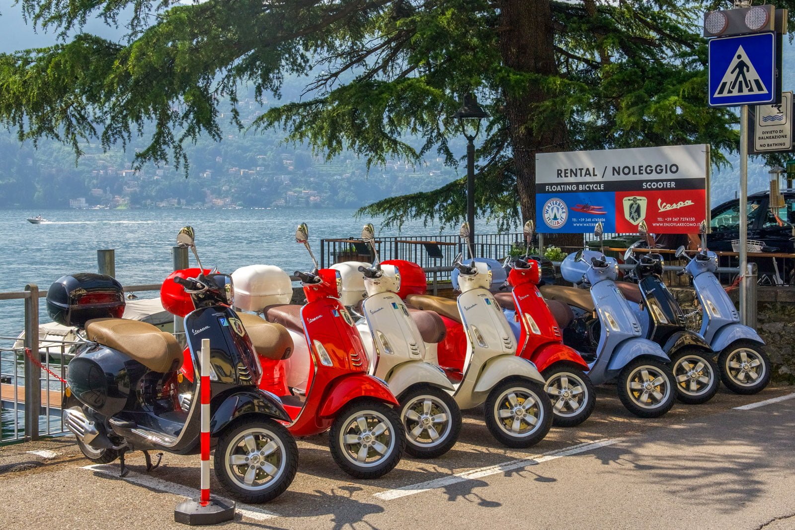 Huur een Vespa bij "Enjoy Lake Como" en ontdek het Comomeer
